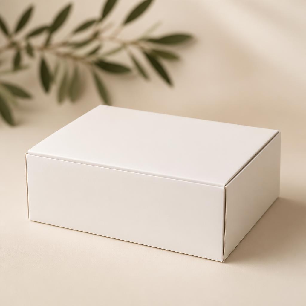 Caja Multiuso Estándar para Pastelería y Viandas de Cartulina blanca 350 g personalizable con tu logo — Gaia Packaging Argentina
